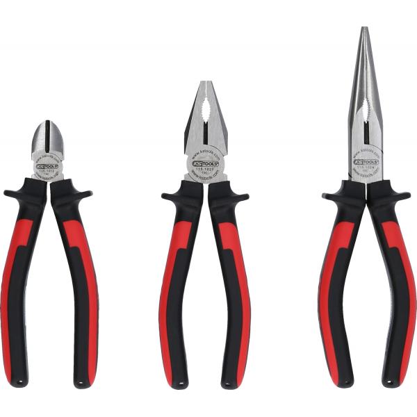 ergotorque-pliers-set-3-pcs-160-200mm Pliers: Side Cutter, Long Nose, Combination